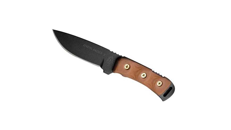 Tops Knives Overlander 2 Fixed Blade Knife, Tan, 4in, OV78