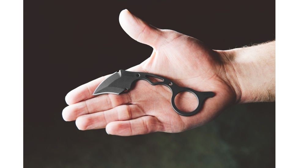 TOPS Knives Quickie Fixed Blade Knife, 1.63in, 1095 RC 56-58 Steel, Karambit QCK-01
