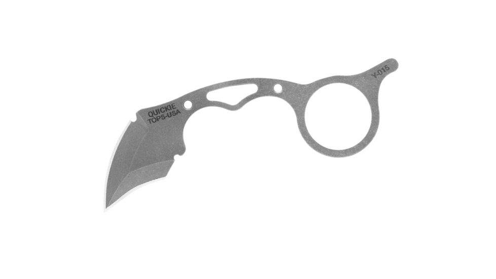TOPS Knives Quickie Fixed Blade Knife, 1.63in, 1095 RC 56-58 Steel, Karambit QCK-01