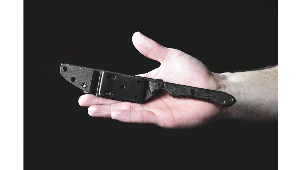 TOPS Knives Rapid Strike Fixed Blade Knife, Top Edge Non Sharp RDSK-01