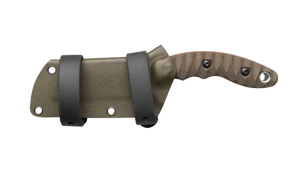 TOPS Knives Sheep Creek Knife, 3.75in, 154CM, Fixed Blade, Green w/ Tan liner, SPCK-01