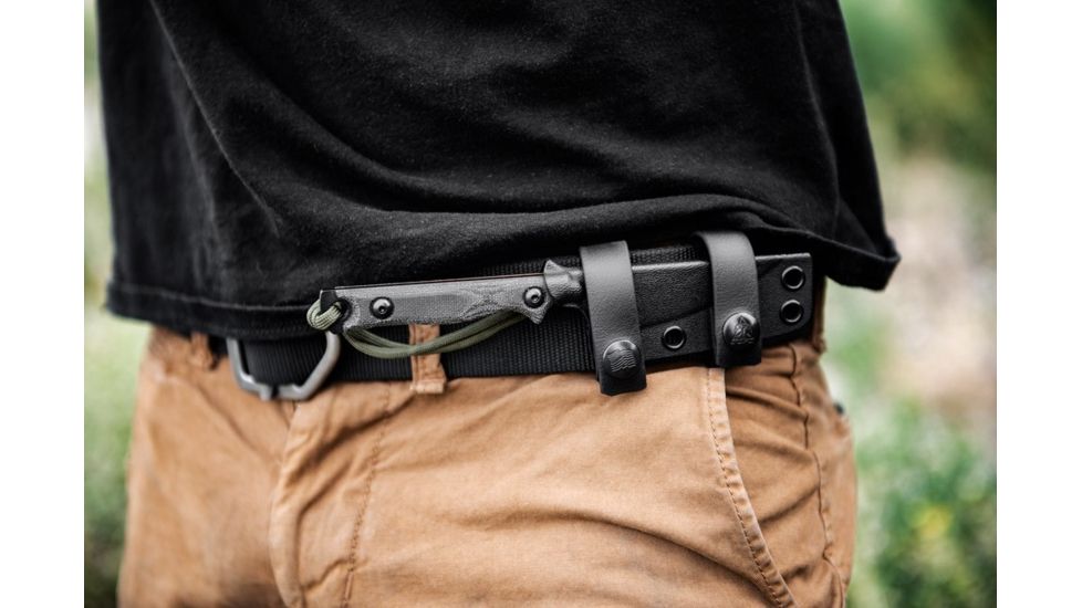 TOPS Knives Street Scalpel 2 Fixed Blade Knife, 3.13in, 1095 Carbon Steel Blade, Black Canvas Micarta Handle, SSS-02