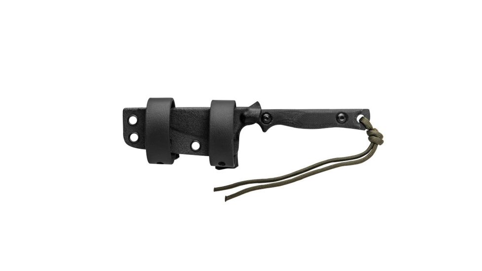 TOPS Knives Street Scalpel 2 Fixed Blade Knife, 3.13in, 1095 Carbon Steel Blade, Black Canvas Micarta Handle, SSS-02