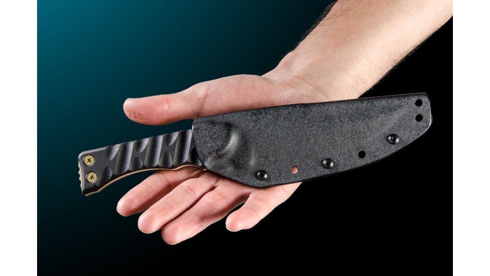Tops Knives Team Jackal 5 Survivor Series Fixed Blade Knife, Black, 5in, TMJK-5S
