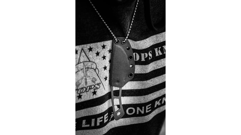 Tops Knives TOPS Backup Fixed Blade Knif, 2.38 in Acid Rain 1095 RC 56-58 Blade, TBKP-02