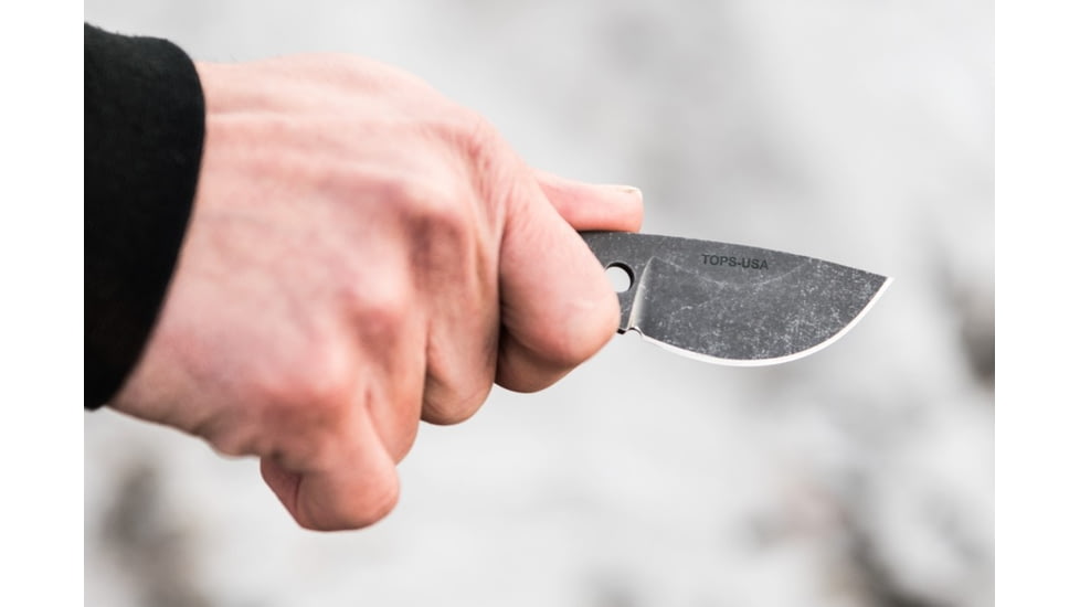 Tops Knives TOPS Backup Fixed Blade Knif, 2.38 in Acid Rain 1095 RC 56-58 Blade TBKP-02