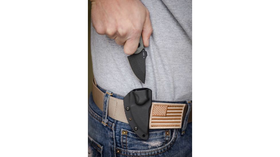 Tops Knives Wolf Pup Fixed Blade Knife, Black, 2.5in, WP010