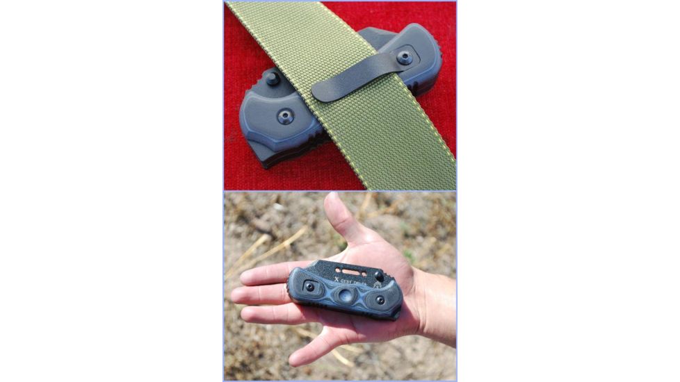 Tops Knives XcEST Delta Folding Knife, Black, 3.38in, XCEST-D