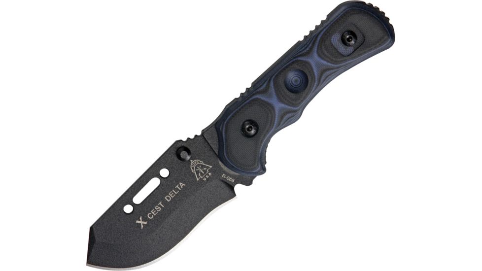 Tops Knives Xcest Delta Linerlock Fixed Blade Knife TPXCESTD