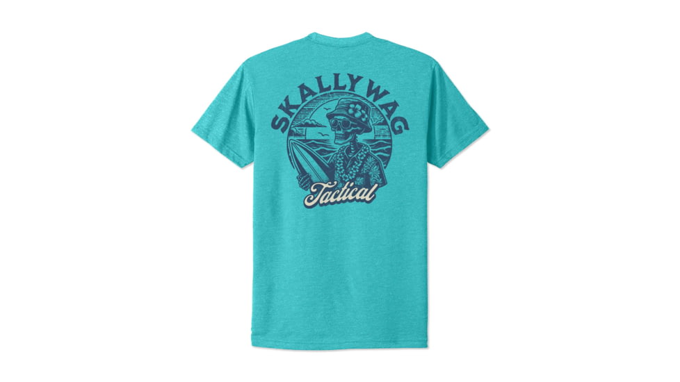 Topshelf Printers Skallywag Surfs Up Tee - Bondi Blue, FESurfs-Up-Tee1872691566