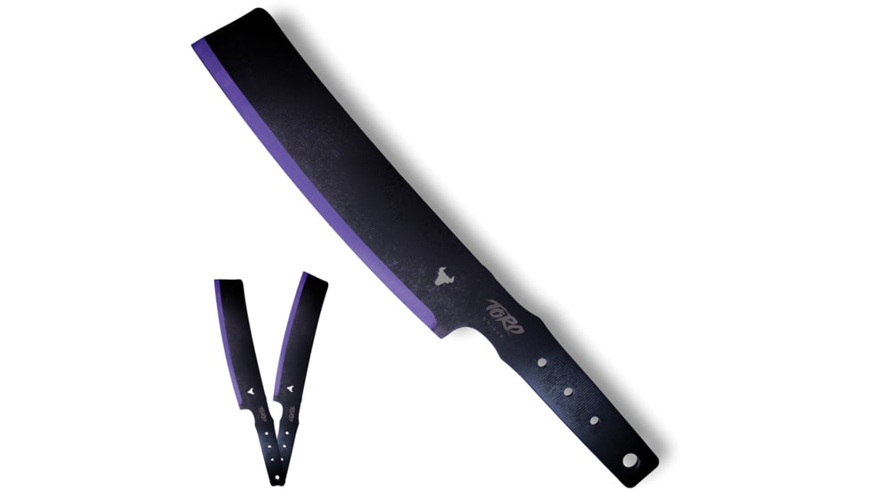 Toro Knives Besito Slim Black Throwing Knives, 15.75in Overall, 9.75in Black Powder 3Cr13 Blade, SS Handle, Nylon Sheath, 90