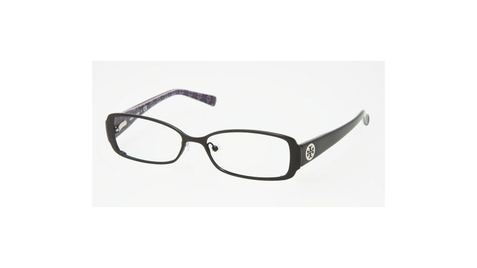 Tory Burch TY 1004 Eyeglasses Styles Black Frame w/Non-Rx 50 mm Diameter Lenses, 107-5015