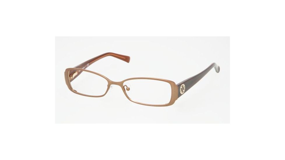 Tory Burch TY 1004 Eyeglasses Styles Bronze Frame w/Non-Rx 50 mm Diameter Lenses, 291-5015