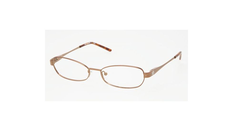 Tory Burch TY 1007 Eyeglasses Styles Light Brown Frame w/Non-Rx 52 mm Diameter Lenses, 120-5215