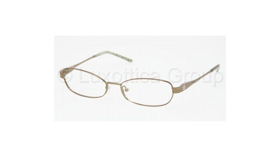 Tory Burch TY 1007 Eyeglasses Styles Olive Frame w/Non-Rx 52 mm Diameter Lenses, 182-5215