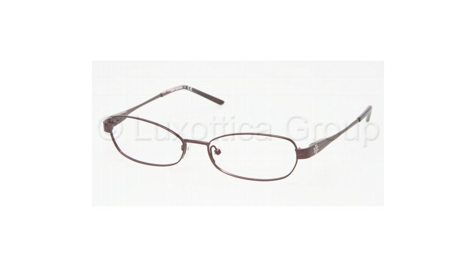 Tory Burch TY 1007 Eyeglasses Styles Plum Frame w/Non-Rx 52 mm Diameter Lenses, 126-5215
