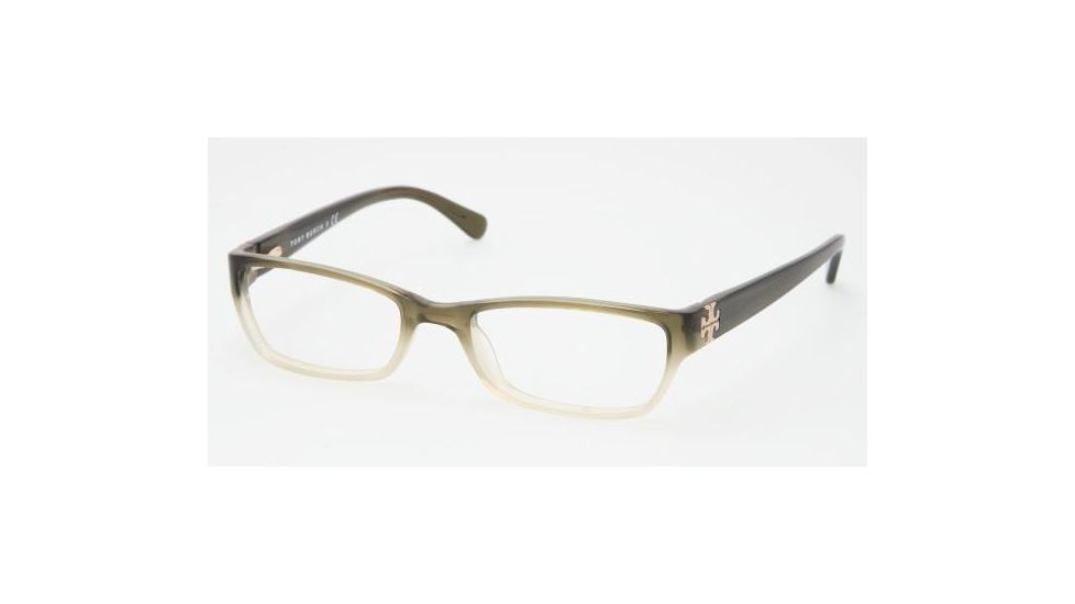 Tory Burch TY 2003 Eyeglasses Styles Olive Fade Frame w/Non-Rx 49 mm Diameter Lenses, 857-4918