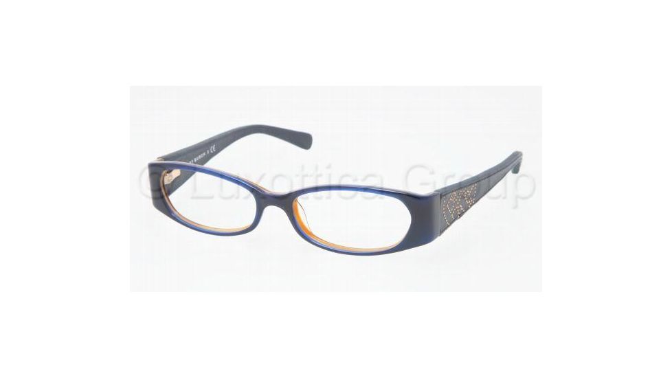 Tory Burch TY2011Q SV Prescription Eyeglasses - Navy/Tort Demo Lens Frame / 50 mm Prescription Lenses, 844-5016