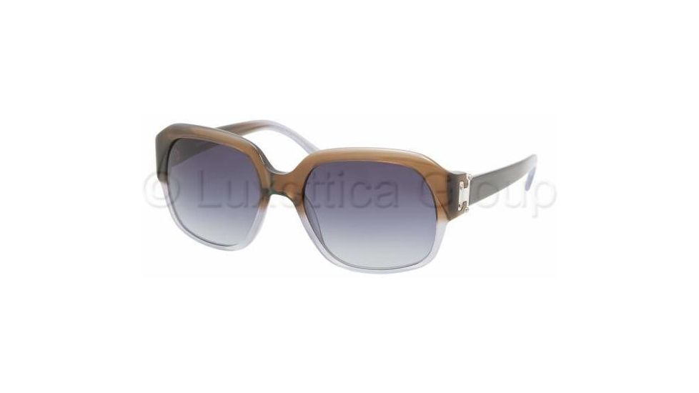 Tory Burch TY 7017 Sunglasses Styles - Brown Blue Fade Frame / Grey Gradient Lenses, 912-11-5418