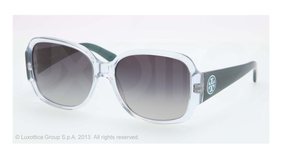 Tory Burch TY 7047 TY7047 Bifocal Prescription Sunglasses TY7047-1147T3-58 - Lens Diameter 58 mm, Lens Diameter 58 mm, Frame Color Clear Turquoise