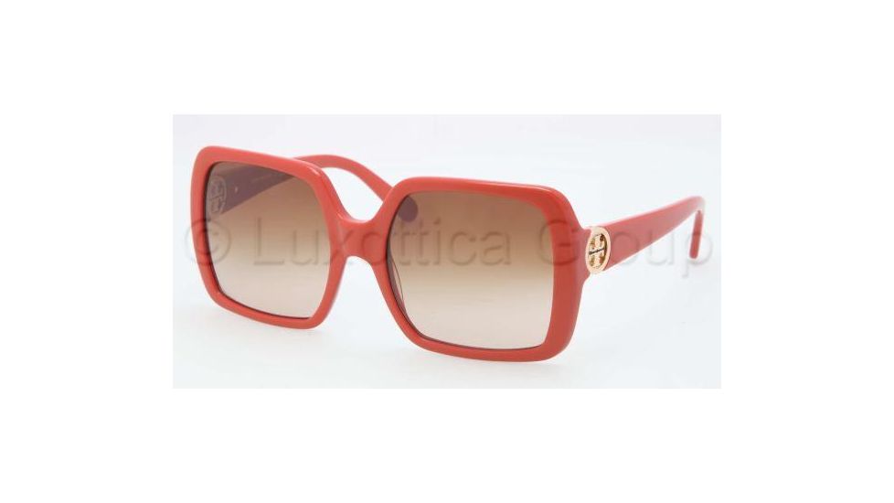 Tory Burch TY 7058 TY7058 Sunglasses 114913-5518 - Orange Frame, Brown Gradient Lenses