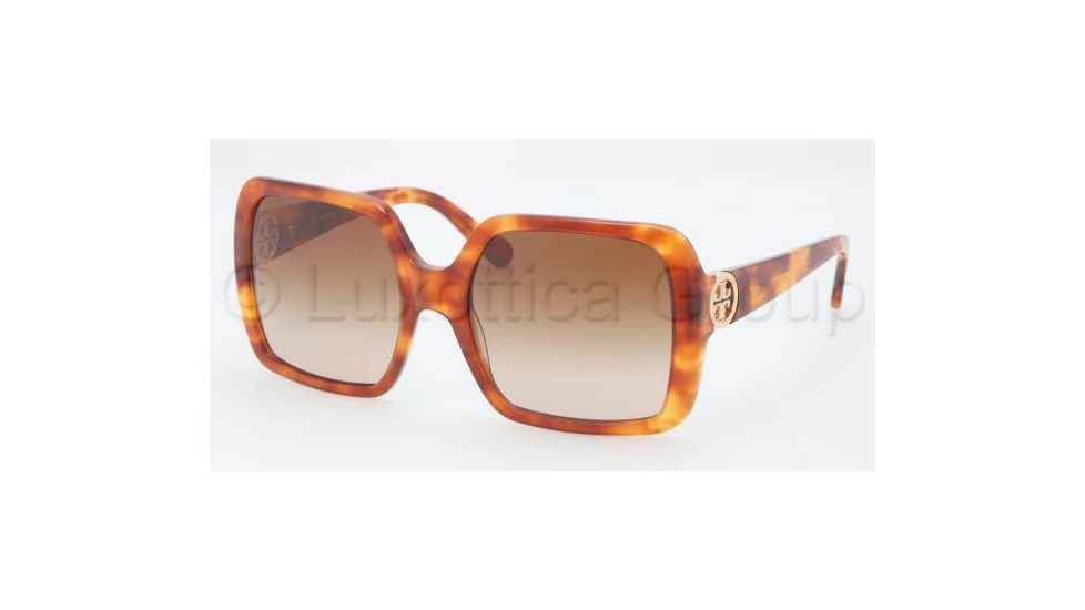 Tory Burch TY 7058 TY7058 Sunglasses 503/13-5518 - Honey Tortoise Frame, Brown Gradient Lenses