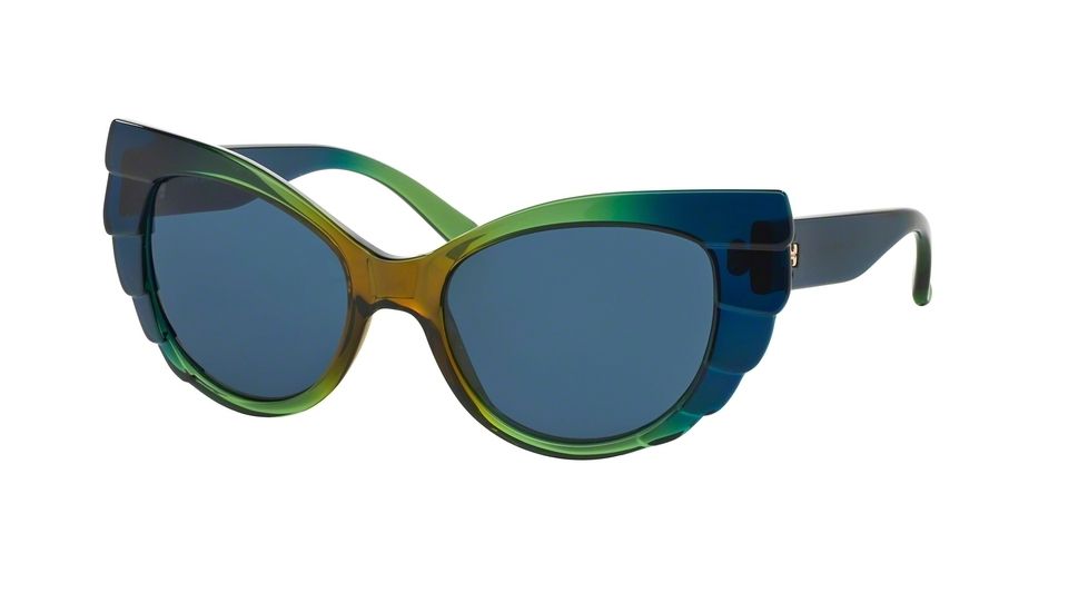 Tory Burch TY 9031 TY9031 Bifocal Prescription Sunglasses TY9031-127272-55 - Lens Diameter 55 mm, Frame Color Blue Green Hombre