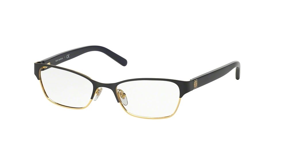 Tory Burch TY1040 Eyeglass Frames 3031-53 - Satin Navy Gold Frame