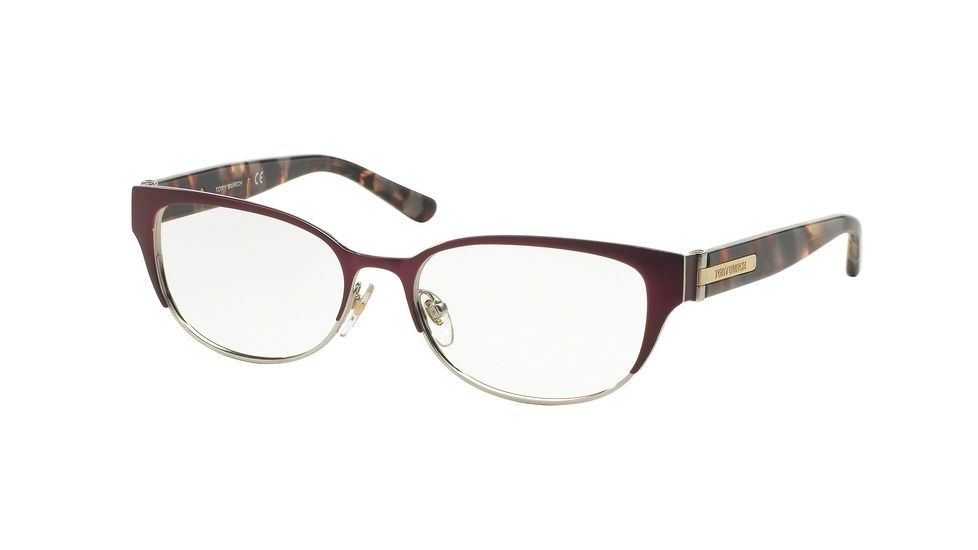 Tory Burch TY1045 Eyeglass Frames 3125-54 - Bordeaux/porchini Tort Frame