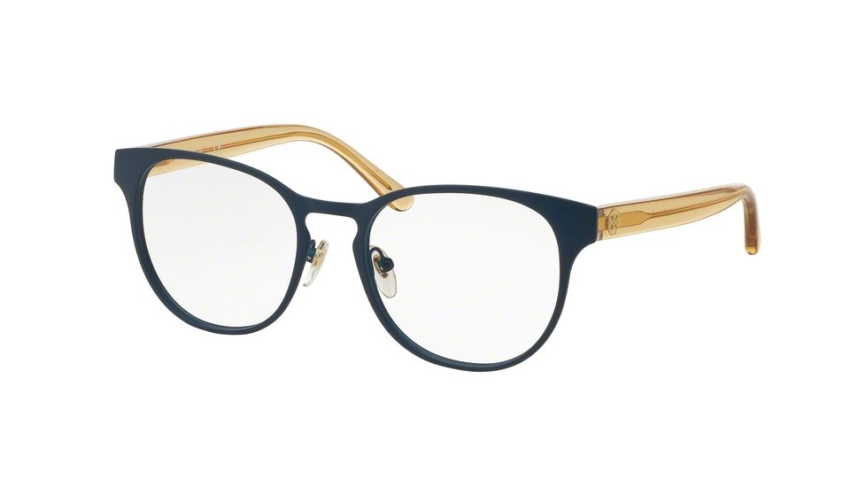 Tory Burch TY1048 Progressive Prescription Eyeglasses 3147-51 - Matte Blue/pinot Frame