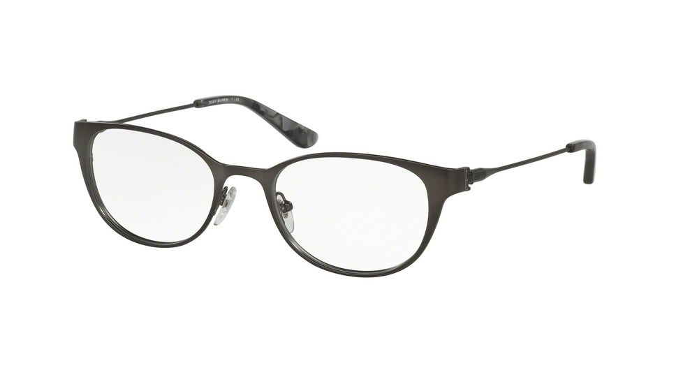 Tory Burch TY1050 Bifocal Prescription Eyeglasses 3162-51 - Satin Dk Gun/black Mosaic Frame