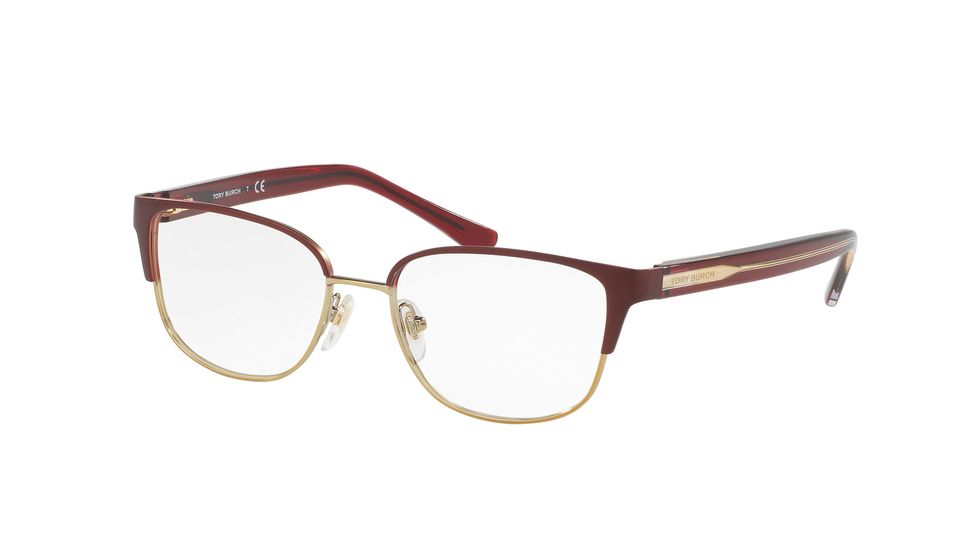 Tory Burch TY1052 Eyeglass Frames 3197-51 - Bordeaux/gold Frame
