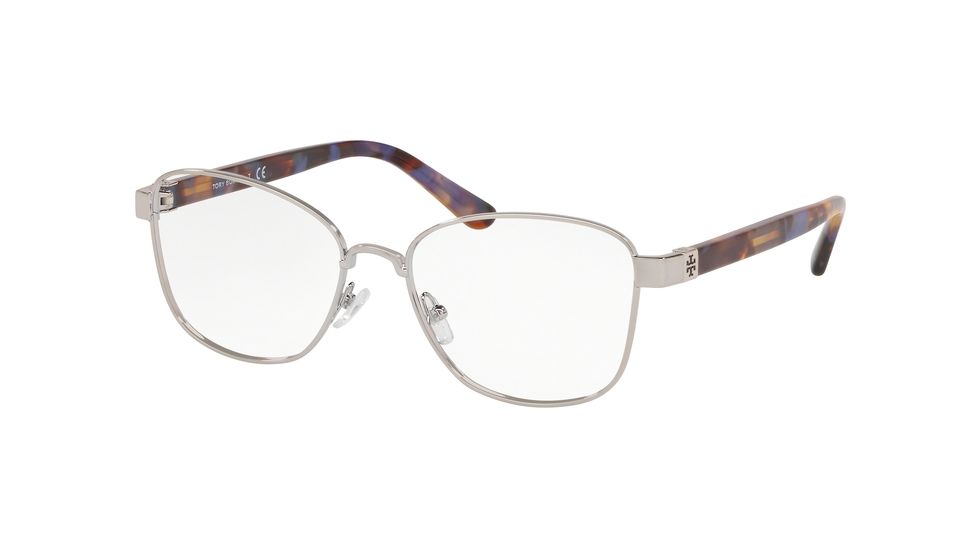 Tory Burch TY1061 Bifocal Prescription Eyeglasses, 51mm, Shiny Silver Metal, TY1061-3274-51-BI