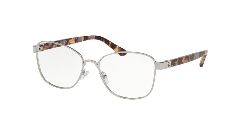 Tory Burch TY1061 Bifocal Prescription Eyeglasses, 51mm, Shiny Silver Metal, TY1061-3275-51-BI