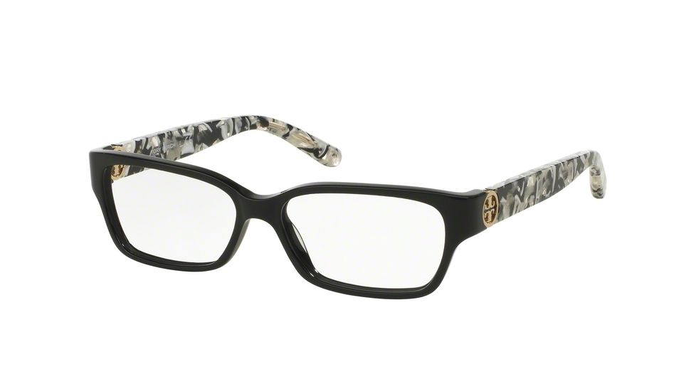 Tory Burch TY2025 TY2025 Eyeglass Frames 3155-51 - Black/black White Marble Frame