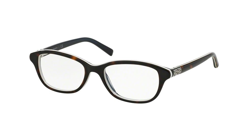 Tory Burch TY2042 Bifocal Prescription Eyeglasses 1276-53 - Tortoise/white Frame