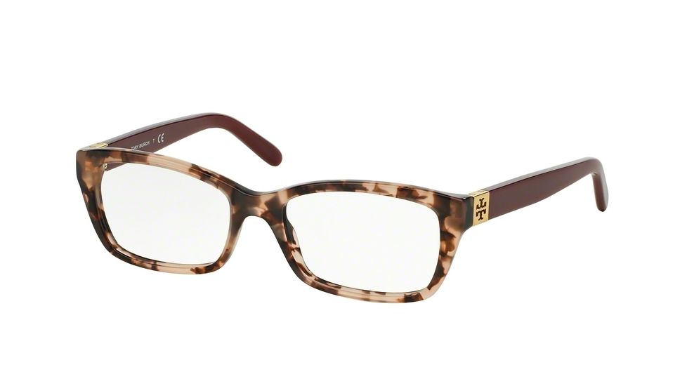 Tory Burch TY2049 Bifocal Prescription Eyeglasses 1363-53 - Blush Tortoisemilky Cabernet Frame