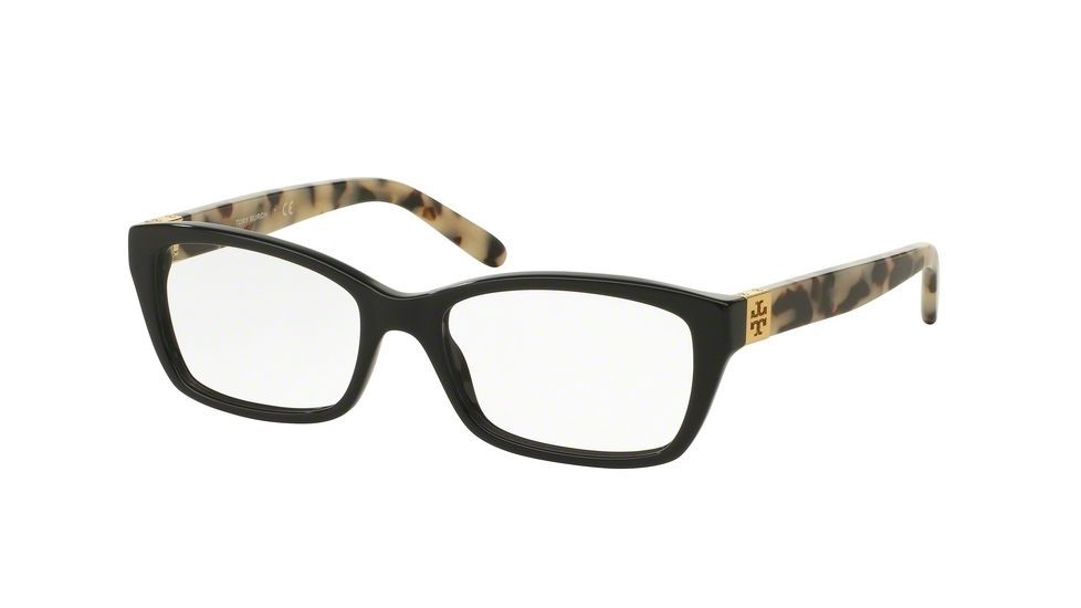 Tory Burch TY2049 Bifocal Prescription Eyeglasses 1564-51 - Black/black White Tort Frame