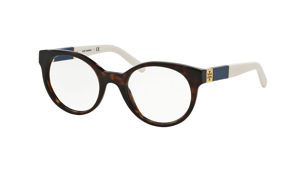 Tory Burch TY2050Q Progressive Prescription Eyeglasses 1365-47 - Tortoise Ivory Frame