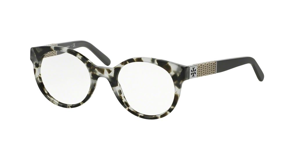 Tory Burch TY2050Q Progressive Prescription Eyeglasses 1367-49 - Grey Tortoise Grey Frame