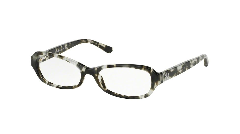 Tory Burch TY2051 Single Vision Prescription Eyeglasses 1415-49 - Grey Tortoise Frame