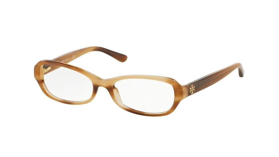 Tory Burch TY2051 Single Vision Prescription Eyeglasses 1416-49 - Medium Horn Frame