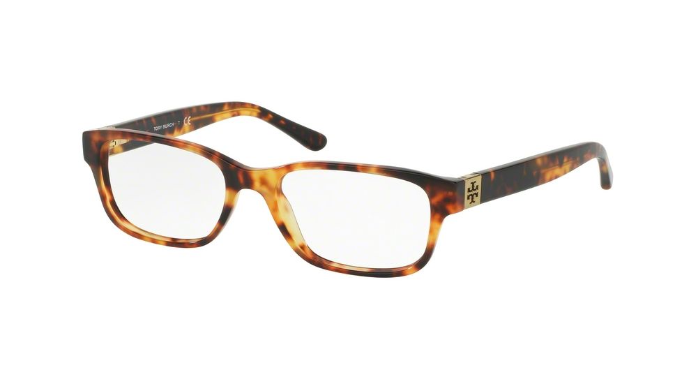 Tory Burch TY2067 Single Vision Prescription Eyeglasses 1481-50 - Vintage Tort Frame