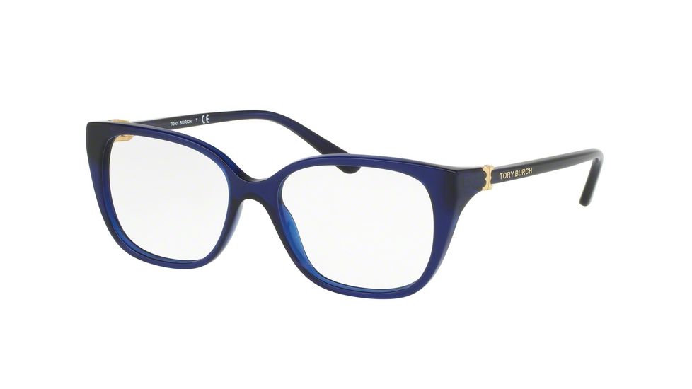 Tory Burch TY2068 Eyeglass Frames 1565-50 - Navy Translucent Frame