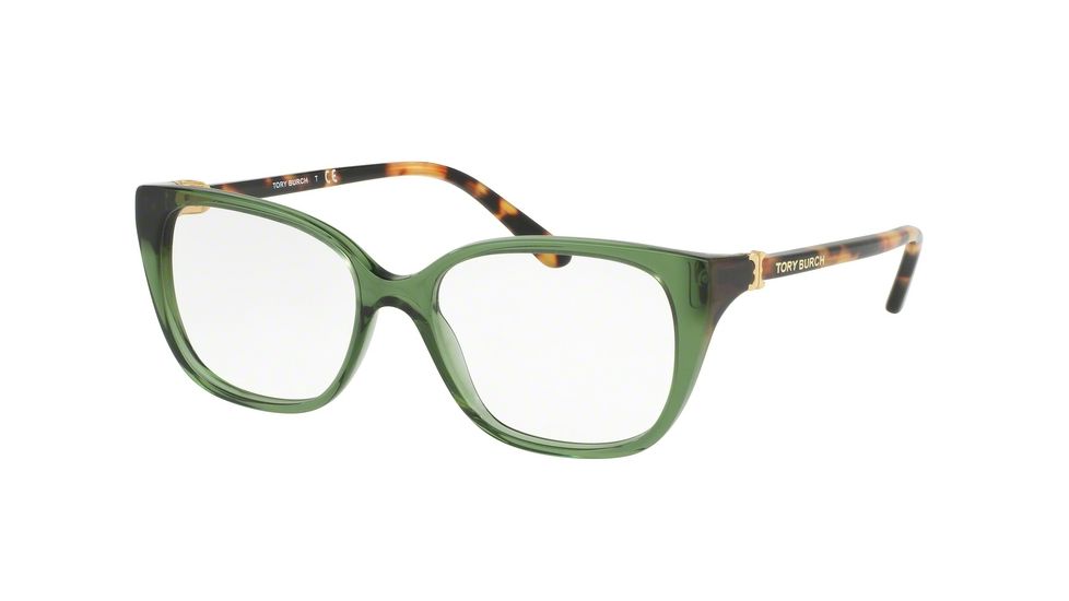 Tory Burch TY2068 Eyeglass Frames 1620-50 - Bottle Green/spotty Tortoise Frame