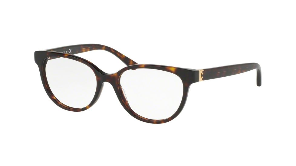 Tory Burch TY2071 Single Vision Prescription Eyeglasses 1378-51 - Dark Tortoise Frame