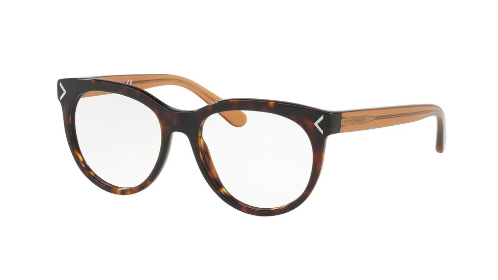 Tory Burch TY2082 Single Vision Prescription Eyeglasses 1713-50 - Dark Tortoise Frame