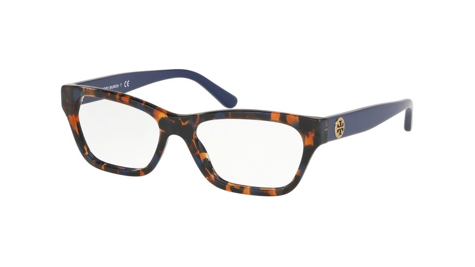 Tory Burch TY2097 Eyeglass Frames 1757-51 - Blue Amber Tortoise