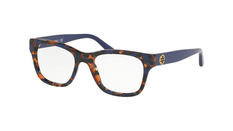 Tory Burch TY2098 Eyeglass Frames 1757-48 - Blue Amber Tortoise
