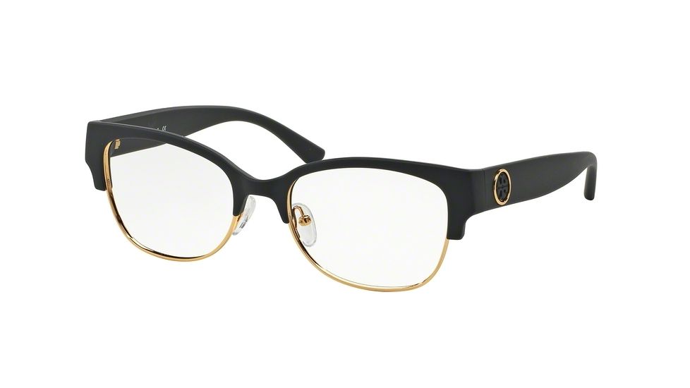 Tory Burch TY4001 Single Vision Prescription Eyeglasses 3131-52 - Matte Dark Navy/gold Frame